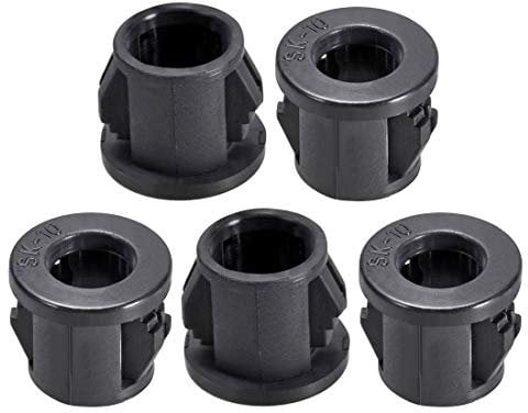 Sourcingmap 10mm Mounted Dia Snap in Cable Hose Bushing Grommet Protector Black 5pcs