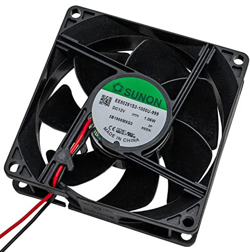 Lüfter 12V DC 1,06W 80x80x25mm 56,1m³/h 2600U/Min 56,1m³/h Sunon EE80251S31000U999