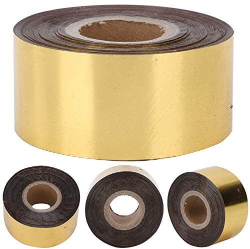 Eurobuy Heißfolien-Stanzpapier 3 cm Breite 120 Meter/Rolle Heißprägefolie Papier Ledertuch Verpackungsbox DIY Dekoration Zubehör für PVC-Leder Pu-Papier Logo-Prägung