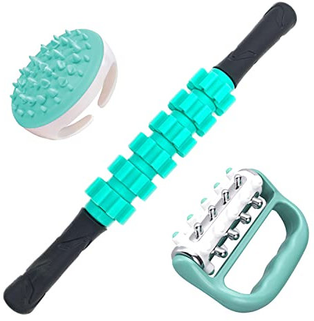 3-in-1-Faszienroller-Set, hilft, das Auftreten von Cellulite zu reduzieren und fördert die Durchblutung, Faszienmassagegeräte für Oberschenkel, Hüften, Arme und Körper von Cozlow