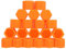 20 Stück Radmutter Felgenabdeckung,MoreChioce Universal 19mm Radschraubenkappe Kappe Auto Rad Reifen Dekor Schutz Auto Mutter Radschraube Cover Radmutter Abdeckungen,Orange