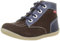 Kickers Bonzip-2, Bottillons Garçon, Marron Fonce Marine, 21
