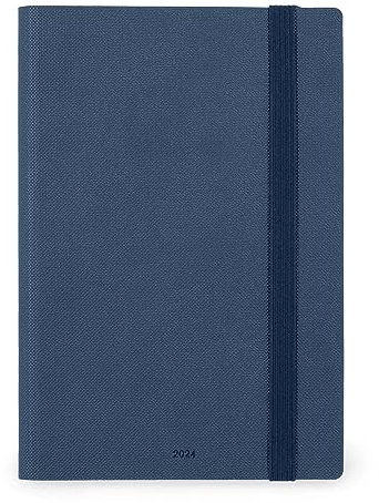Tageskalender Medium - 2024 - Medium Daily Diary - 12M - Blue