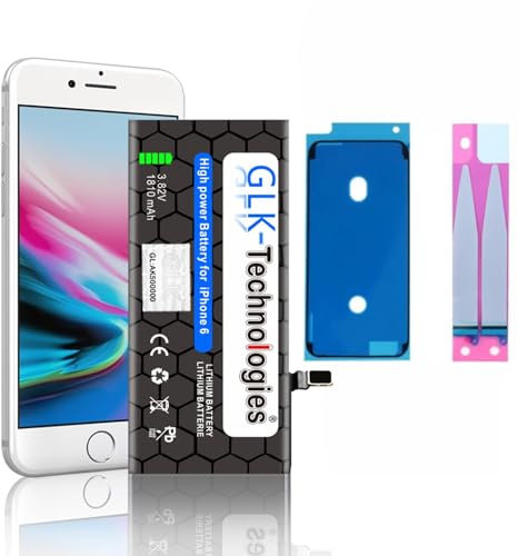 Batteria di ricambio ecologica per iPhone 6 | Original GLK-Technologies Battery | accu | 1810 mAh | incl. 2 nastri adesivi