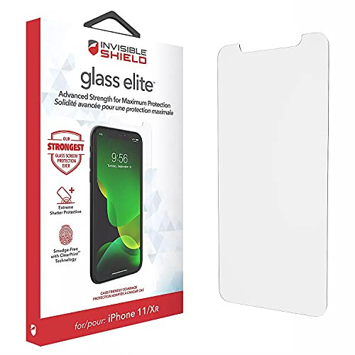 ZAGG InvisibleShield Glass Elite Displayschutzfolie für iPhone 11 und iPhone XR - Stärkstes gehärtetes Glas, wischfreier ClearPrint, extremer Splitter-, Schlag- und Kratzschutz