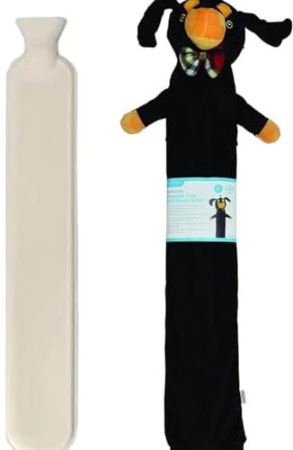 Marco Paul Sausage Dog Hot Water Bottle Hand Warmer Long Neck Warmer Foot Warmer Kids Adults Extra Long Gift Set