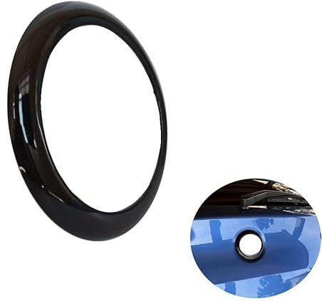 VHEUHZ Abdeckungsring für das hintere Emblem kompatibel mit BMW 1 Series F20 F21 M135i M140i Glänzend Schwarz