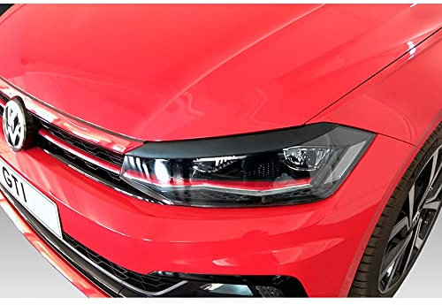 Motordrome Satz Scheinwerferblenden kompatibel mit Volkswagen Polo VI 2017- (ABS)