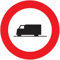 CARTELLO IN LAMIERA SCATOLATA DISCO diametro 60 cm - Transito vietato ai mezzi pesanti Divieto - SEGNALE CATARIFRAGENTE CON CAVALLETTO (CARTELLO CLASSE 1)