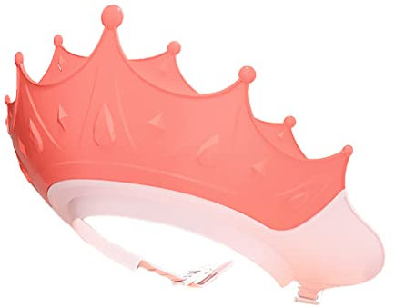 Weiche Baby-Duschhaube Weiche Verstellbare Baby-Duschhaube zum Waschen Haare Baby-BademüTze Schild Baby-Sichere SchirmmüTze Rosa