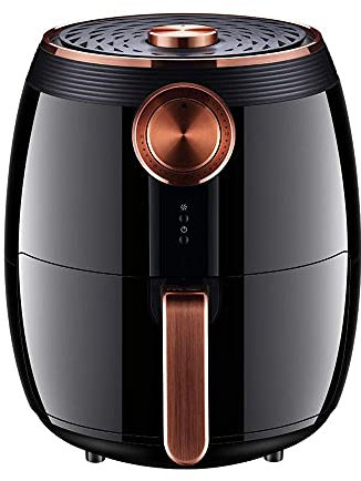 ADITAM Ménage sans huile ADITAM, friteuse entièrement automatique de grande capacité de 4,5 l, mise hors tension automatique lorsque le corps est retiré, réglage manuel du temps et de la température