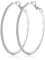 MOROTOLE 925 Sterling Silber Strass Hoop Ohrringe Mode dünn Silber Strass Hoops Hypoallergene große Silber Hoops Ohrringe für Frauen Mädchen Schmuck Geschenke 20/30/40/50/60/70mm Silber Creolen