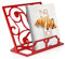 Comfify Decorative Ornament Cast Iron Cook Book Stand - Elegant Cookbook Holder for Kitchen - Adjustable, Durable Decorative Metal Recipe Holder, Bookstand