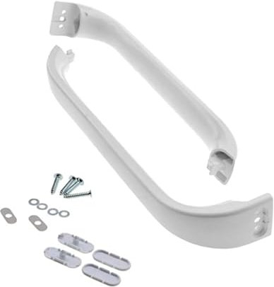 Figevida Kit 2pz Maniglie Porta Frigorifero Compatibile per Bosch 00369542 369542 Lunghezza 31,5 Cm