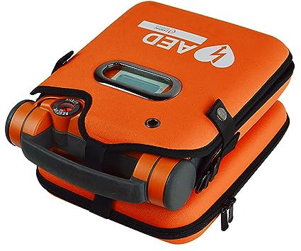 NGARY AED-Aufbewahrungstasche, Erste-Hilfe-Tasche, Leerer Rettungs-Defibrillator-Rucksack Mit Verstellbaren Schultergurten Und Auffälliger Farbe, Für Notfalltaschen, Ersthelfer-Traumabehandlung