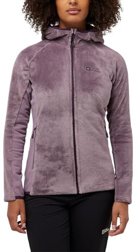 Jack Wolfskin Rotwand FZ W-Felpa con Cappuccio Giacca, Fiori Selvatici, XS Donna