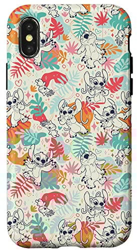 iPhone X/XS Disney Lilo & Stitch Patterns (Stitch & Angel) Case