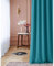 ROOM99 Vorhang mit Ösen Laurel 140 x 260 cm Breite x Höhe Verdunkelung Blickdicht Schiebegardinen Curtain Gardine Wohnzimmer Schlafzimmer Türkis, 1 Stück