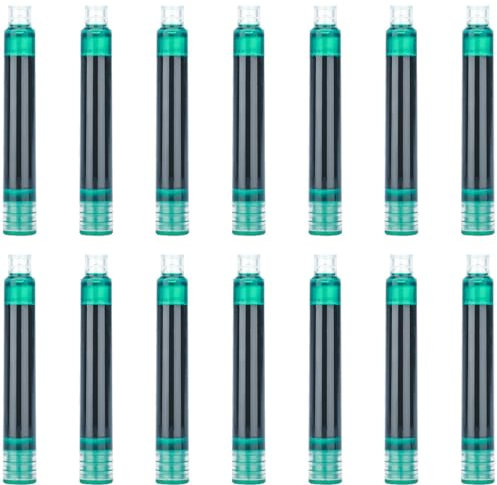 Gullor 35 Pieces Fountain Pen Ink Cartridges with Storage Box, Pen Refills, International Standard Size 2.6 mm Bore Diameter