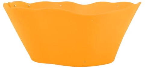 Silicone Splatter Guard, Silicone Splatter Guard for Frying Pan Pot DIY Adjustable Oil Splash Guard for Kitchen Everyday Cooking (Orange)