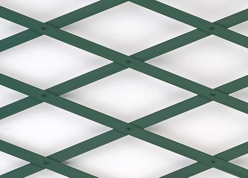 CapitanCasa Treillis PVC pour estompant extensible Brise vue Clôture Jardin Terrasse 100 x 200 Vert