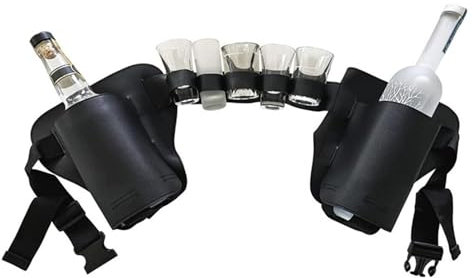 Étui à bière - Ceinture porte-bière, Ceinture porte-canette de bière | Ceinture porte-bière avec sangle de taille réglable, ceinture de bière soda, ceinture de bière, porte-bouteilles, porte-canette d