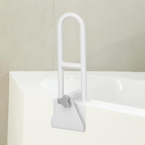 QWORK® Bathtub Grab Rails, Bathtub Grab Bars for Bathroom Safety and Support, White