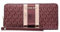 Michael Kors Jet Set Travel Large Signature Continental Wallet, Oxblood, Geldbörse mit Handgelenk