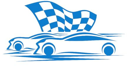 Wandtattoo „Rennauto“ mit Rennwagen-Tachometer, Rennaufkleber, Vinyl, Heimdekoration, Wanddekoration für Kinderzimmer, Wandbild, klein – 29 x 57 cm