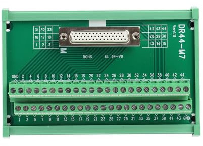 Terminal Block weibliche Header -Schnittstelle Schnittstelle Break Out Board Modul Kupferbasis Klare Beschriftungen zuverlässige Arbeitsleistung