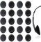 20 Stück Kopfhörer Ohrpolster, 50mm Kopfhörerpolster, Kopfhörerersatz Ohrpolster, Schwarze Kopfhöre Polster, Schwamm Ohrpolster, Schaum Ohrkissen Ersatz Earpads für in-Ear Kopfhörer