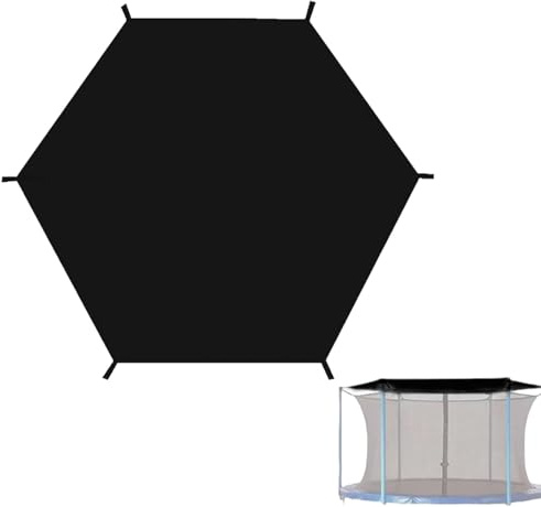 Kouamor Trampolin-Abdeckung, 1,8 m/2,4 m/3,0 m/3,7 m/4,3 m, Trampolin-Zeltabdeckung, wasserdichte Trampolin-Abdeckung, faltbar, Anti-UV-Trampolin-Schutzhülle für 6/8 Stangen, Trampoline (3 m für 6