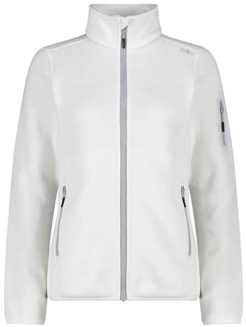 CMP Damen Strick Fleece Jacke, bianco, XXL