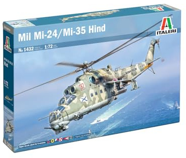 Italeri 1432 Mil Mi-24 / Mil Mi-35, 1:72 Scale, Plastic Model Kit/Model Assembly