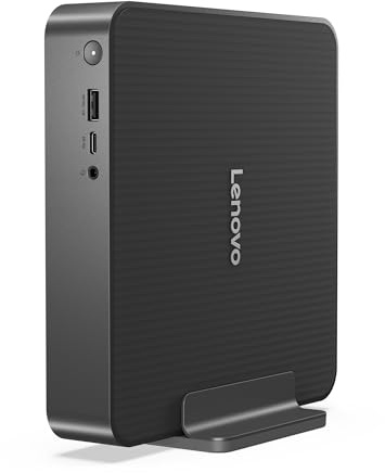 Lenovo IdeaCentre Mini 01Q8X10 – Copilot+ PC with Snapdragon X X1‑26‑100, 32GB LPDDR5x, 512GB PCIe 4.0 SSD & Adreno Graphics | Windows 11 Home – Luna Grey