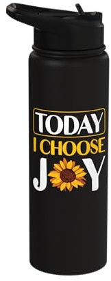 Today I Choose Joy Stainless Steel Insulated Water Bottle