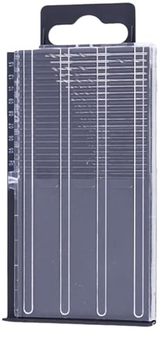 20/25-teiliges, tragbares, kleines Spiralbohrer Set aus Schnellarbeitsstahl zum Feinbohren, Basteln in Holz, Kunststoff, Metall und Harz Elektrische Bohrlochöffnung