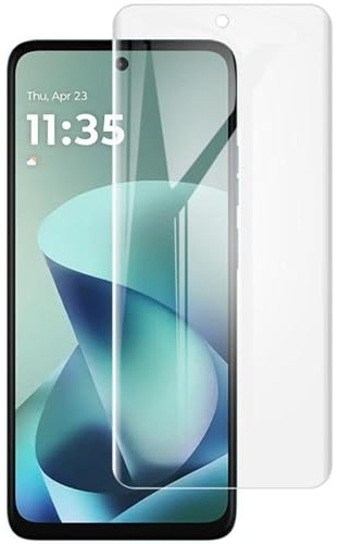 Wigento Hydrogel Schutzfolie für Motorola Moto G67 / Moto G77, Full Cover Displayschutz, HD klar, empfindlicher Touch, kratzfest, selbstpositionierend