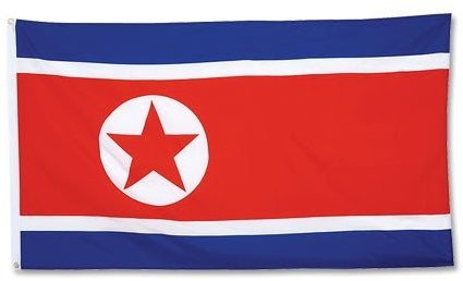Flagge Nordkorea - 90 x 150 cm