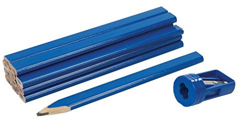 Silverline 250227 Zimmermannsbleistifte mit Anspitzer, 13er-Pckg. 13er-Pckg.