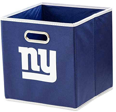 Franklin Sports NFL Aufbewahrungskörbe – zusammenklappbarer Würfelbehälter + Aufbewahrungskorb – NFL Büro, Schlafzimmer + Wohnzimmer Dekor – 27,9 x 27,9 cm