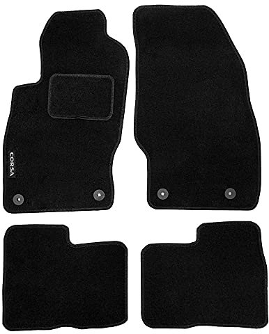 Rebeca Shop – Fußmatten Auto aus Teppich mit 4 Clip-Kit