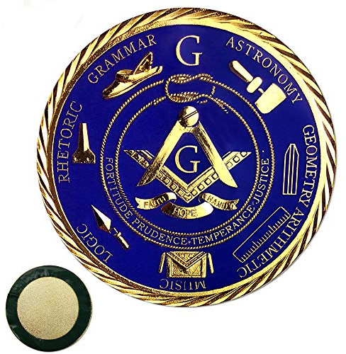 Master Mason Masonic Car Emblem Freemason Blue Lodge Auto Decal