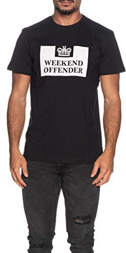 Weekend Offender Prison T-Shirt Herren schwarz/weiß, M