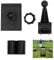 Flyan Black Golf Swing Record Phone Holder to Record Golf Swing Putting Short Game,360° Rotation Universal Adjustable Smartphone Holder for Golf Buggy Trolley Cart