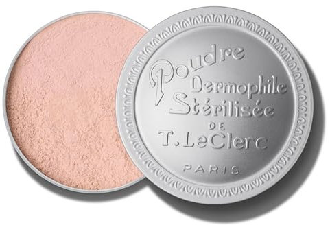 25 g T. LeClerc – Loses Puder 25g – Transluzent - Mineral Puder mit Reispuder für das Gesicht – Mattierendes Loose Powder mit langem Halt, für alle Hauttypen – Vegane Formel