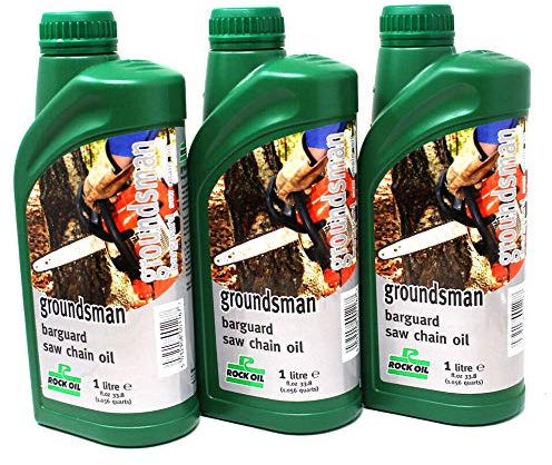 Rock Oil - 3 litres Groundsman Barguard Non-Fling Chainsaw Chain + Bar Oil