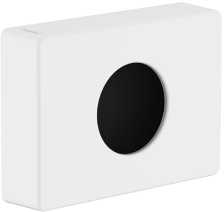 hansgrohe AddStoris - Hygienebeutelspender, Hygienebeutelbox für Wandmontage, verdeckte Befestigung, Badezimmer Zubehör, Mattweiß, 41773700