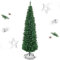 RELAX4LIFE Weihnachtsbaum künstlich in Bleistiftform 180 cm, Künstlicher Tannenbaum mit Metallständer, 400 Spitzen, Grün Christbaum, Christmas Tree