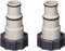 POOLHACKER Male Adapters - 2 Pack Schlauchadapter Austauschbare Schlauchadapter Gewindekragen 1,5 und 1,25 Zoll Schlauchadapter für Pool-Kits